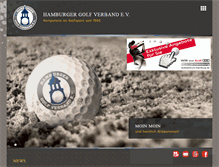 Tablet Screenshot of golfverband-hamburg.de